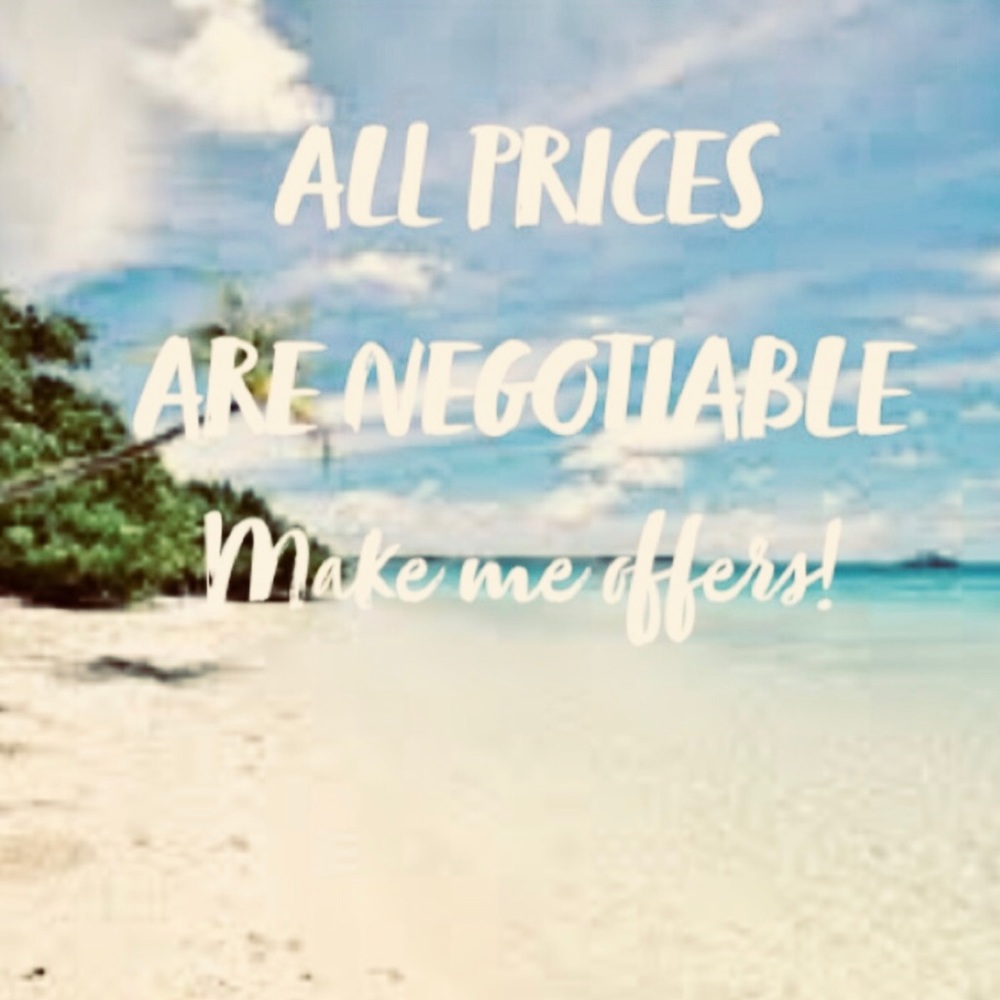 Prices are negotiable